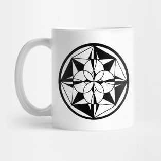 Black and White Geometric Shapes Mug